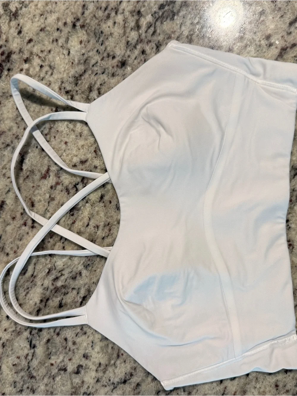 lululemon athletica White Strappy Sports Bra Tank